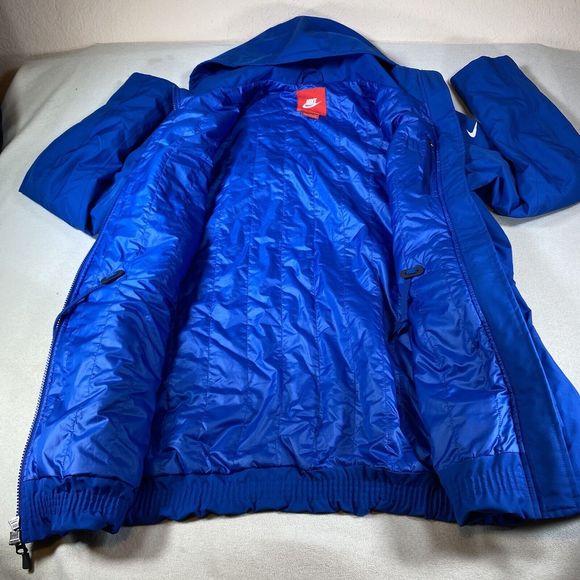 NIKE SOCHI 2014 Olympics Women’s Hooded Blue Winter Coat Sz XL - Picture 8 of 16
